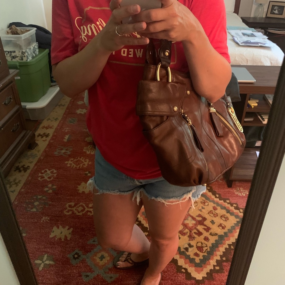 B.Makowsky Leather Handbag
